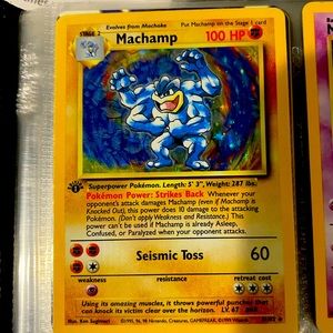1999 Holo Machamp Mint Condition